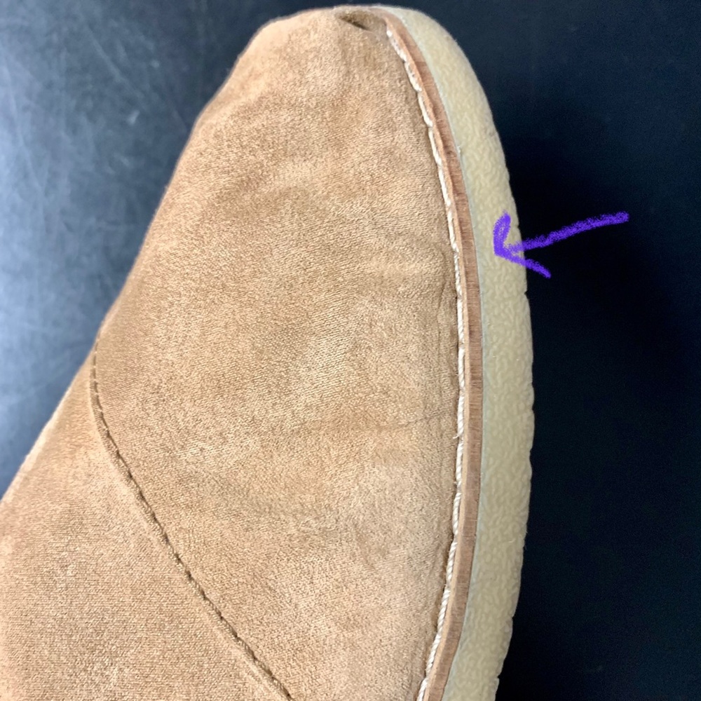 Toms Alpargata Brown Microsuede Slip On Flats 9.5 Casual Boho Classic Normcore - Picture 10 of 14